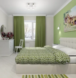 Зеленая спальня